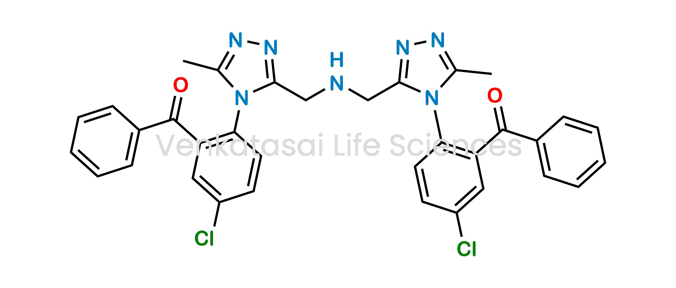 ?(((azanediylbis(methylene))bis(5-methyl-4H-1,2,4-triazole-3,4-diyl))bis(5-chloro-2,1-phenylene))bis(phenylmethanone) (as per EP)