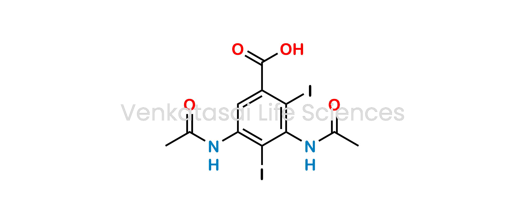 3,5-Bis(acetylamino)-2,4-diiodobenzoic?acid (as per EP)