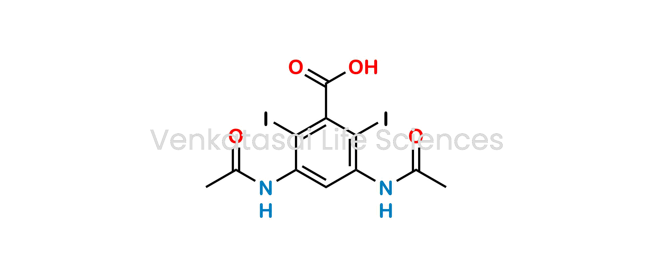 3,5-Bis(acetylamino)-2,6-diiodobenzoic?acid (as per EP)