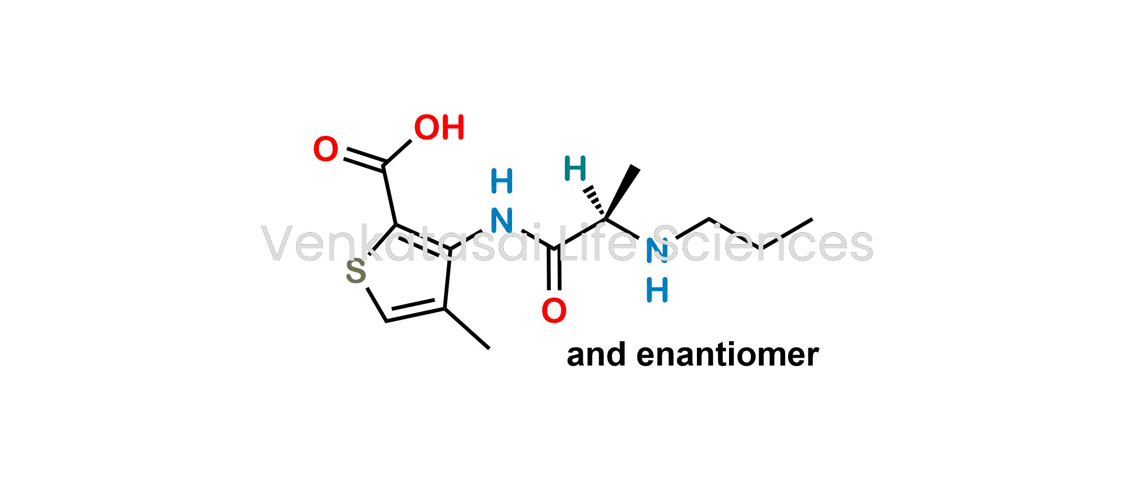 ?4-Methyl-3-[[(2RS)-2-(propylamino)propanoyl]amino]thiophene-2-carboxylic acid (as per EP)