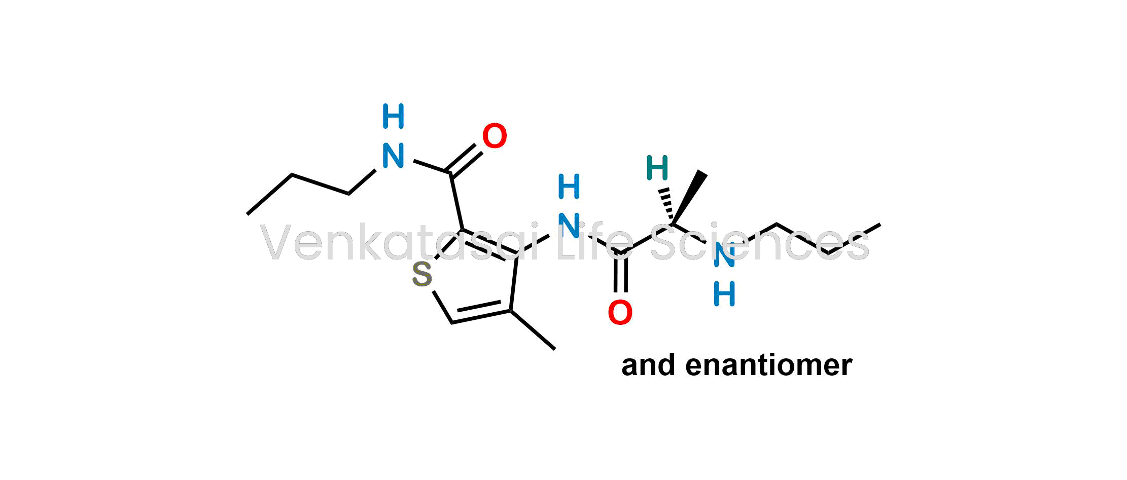 4-Methyl-N-propyl-3-[[(2RS)-2-(propylamino)propanoyl]amino]thiophene-2-carboxamide (as per EP)