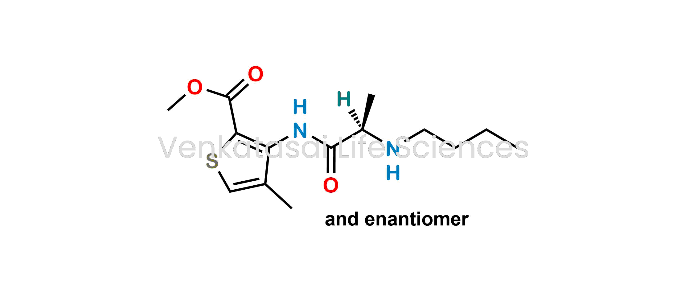 Methyl 3-[[(2RS)-2-(butylamino)propanoyl]amino]-4-methylthiophene-2-carboxylate (as per EP)