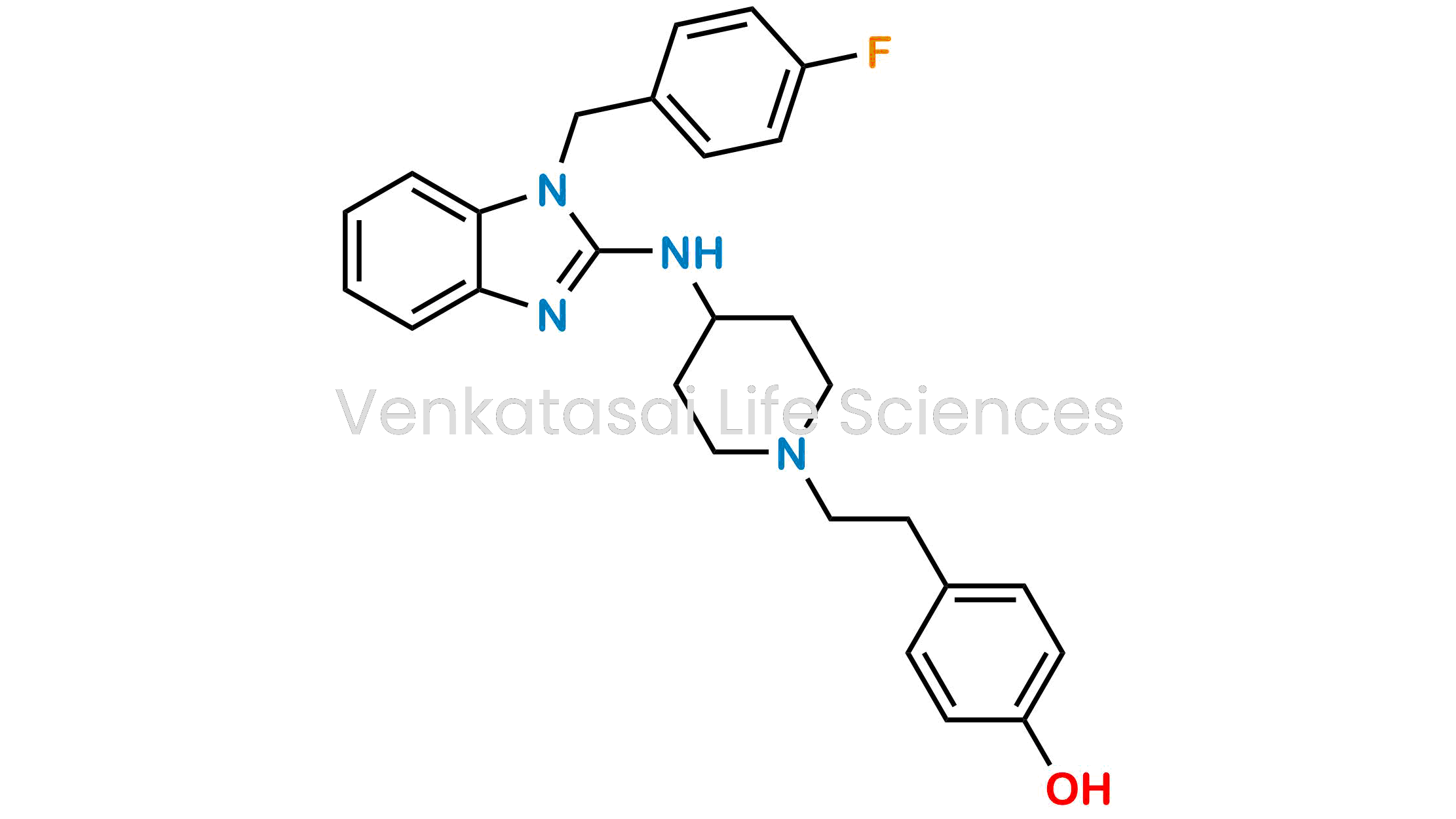 4-(2-(4-((1-(4-fluorobenzyl)-1H-benzo[d]imidazol-2-yl)amino)piperidin-1-yl)ethyl)phenol