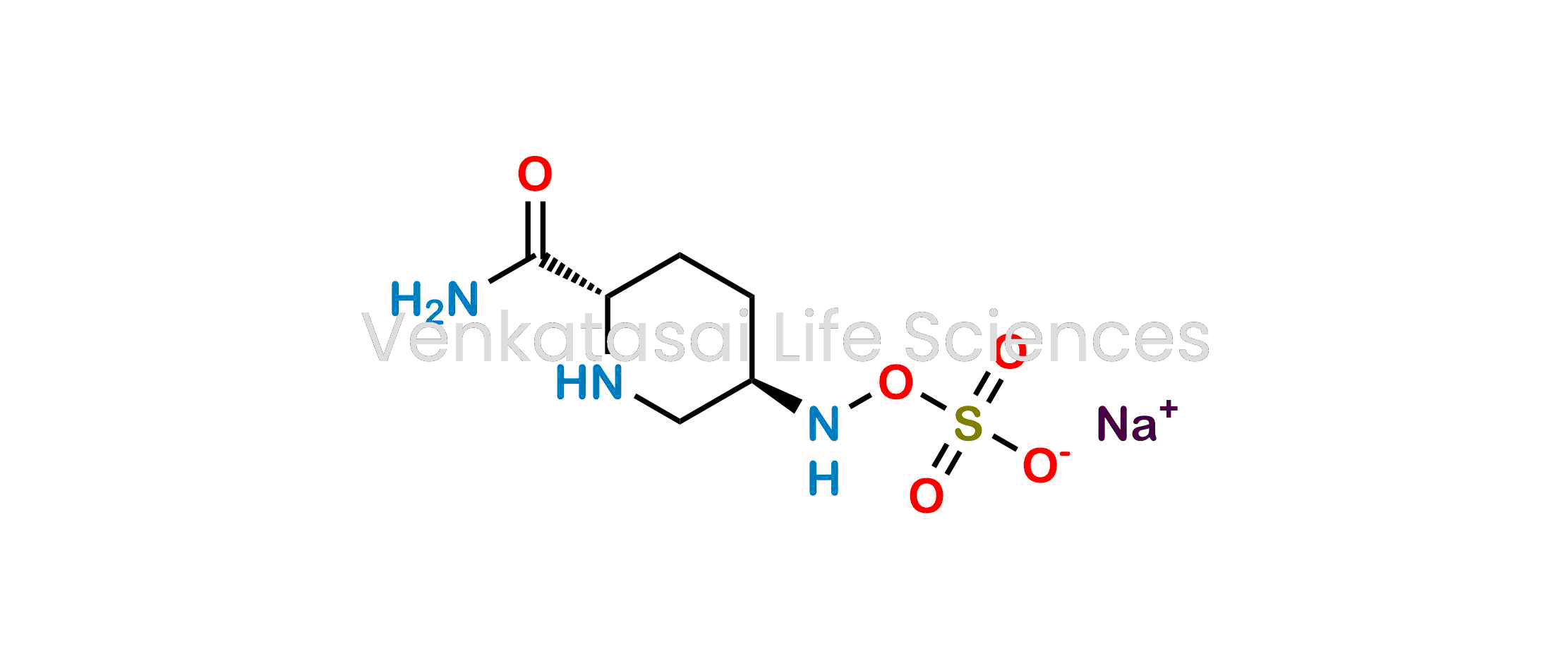 rel-Sodium ((3R,6S)-6-carbamoylpiperidin-3-yl)amino sulfate