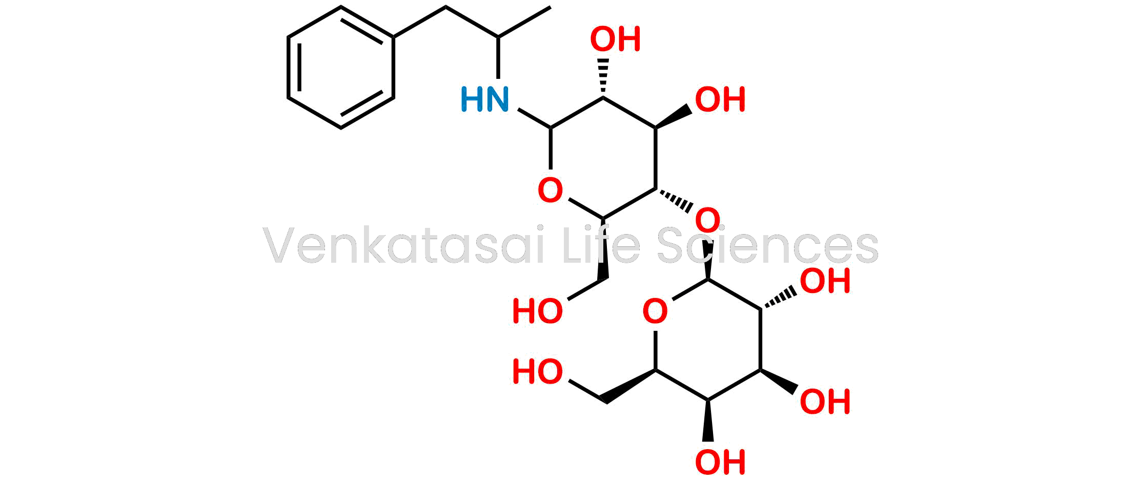 (2S,3R,4S,5R,6R)-2-(((2R,3S,4R,5R)-4,5-dihydroxy-2-(hydroxymethyl)-6-((1-phenylpropan-2-yl)amino)tetrahydro-2H-pyran-3-yl)oxy)-6-(hydroxymethyl)tetrahydro-2H-pyran-3,4,5-triol