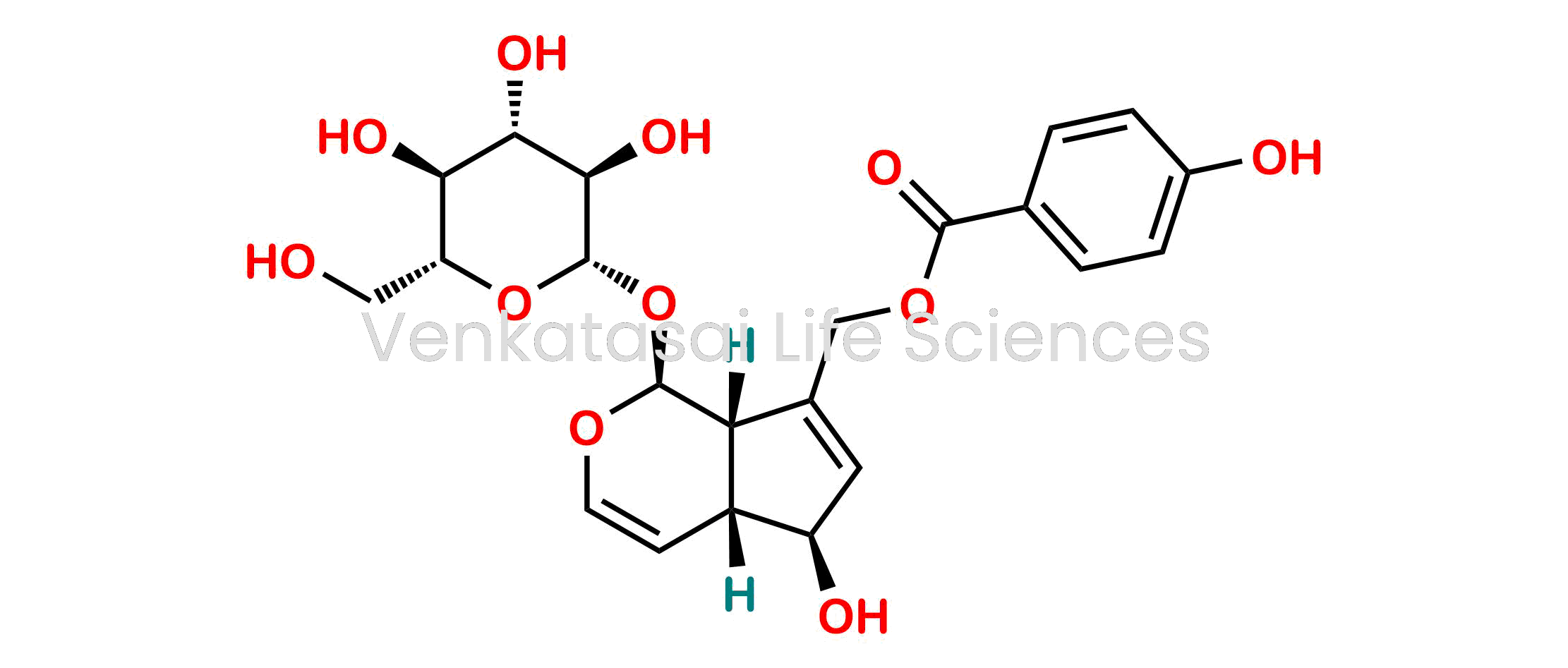 ((1S,4aR,5S,7aS)-5-Hydroxy-1-(((2S,3R,4S,5S,6R)-3,4,5-trihydroxy-6-(hydroxymethyl)tetrahydro-2H-pyran-2-yl)oxy)-1,4a,5,7a-tetrahydrocyclopenta[c]pyran-7-yl)methyl 4-hydroxybenzoate