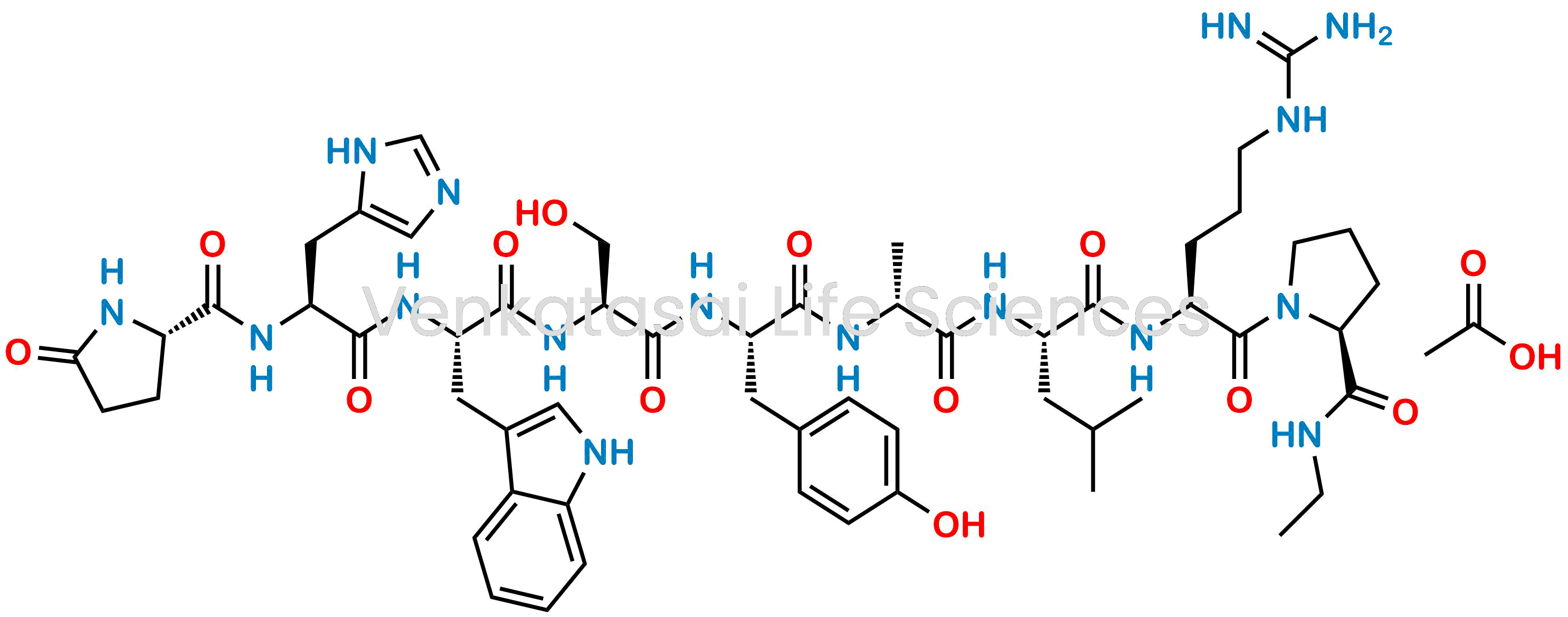 (S)-N-Ethyl-1-(((S)-5-oxopyrrolidine-2-carbonyl)-L-histidyl-L-tryptophyl-L-seryl-L-tyrosyl-D-alanyl-L-leucyl-L-arginyl)pyrrolidine-2-carboxamide acetate