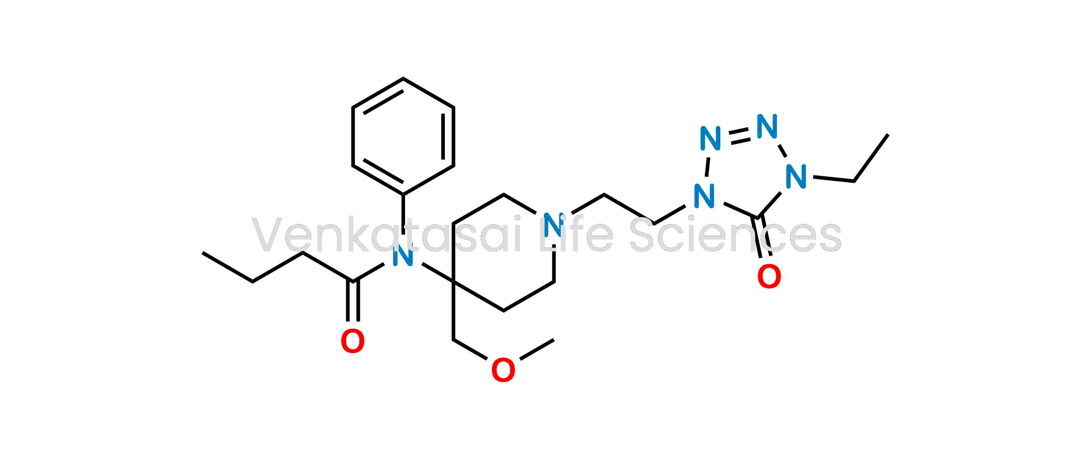 N-[1-[2-(4-ethyl-5-oxo-4,5-dihydro-1H-tetrazol-1-yl)ethyl]-4-(methoxymethyl)piperidin-4-yl]-N-phenylbutanamide (as per EP)