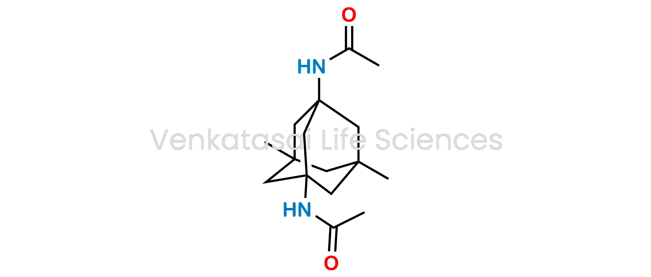 Acetamide,?N,?N'-?(5,?7-?dimethyltricyclo[3.3?.1.13,?7]?decane-?1,?3-?diyl)?bis-; Acetamide, N,N'-(4,7-dimethyl-1,3-adamanthylene)bis- (8CI); N,N'-(5,7-Dimethyltricyclo[3.3.1.13,7]decane-1,3-diyl)bis[acetamide]; 5,7-Diacetamido-1,3-dimethyladamantane; Ace