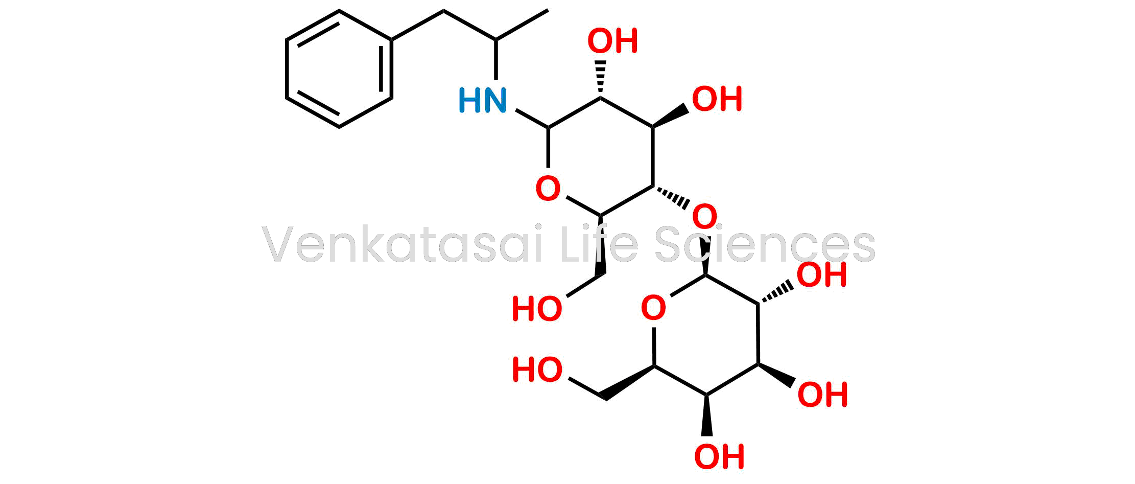 ?(2S,3R,4S,5R,6R)-2-(((2R,3S,4R,5R)-4,5-dihydroxy-2-(hydroxymethyl)-6-((1-phenylpropan-2-yl)amino)tetrahydro-2H-pyran-3-yl)oxy)-6-(hydroxymethyl)tetrahydro-2H-pyran-3,4,5-triol