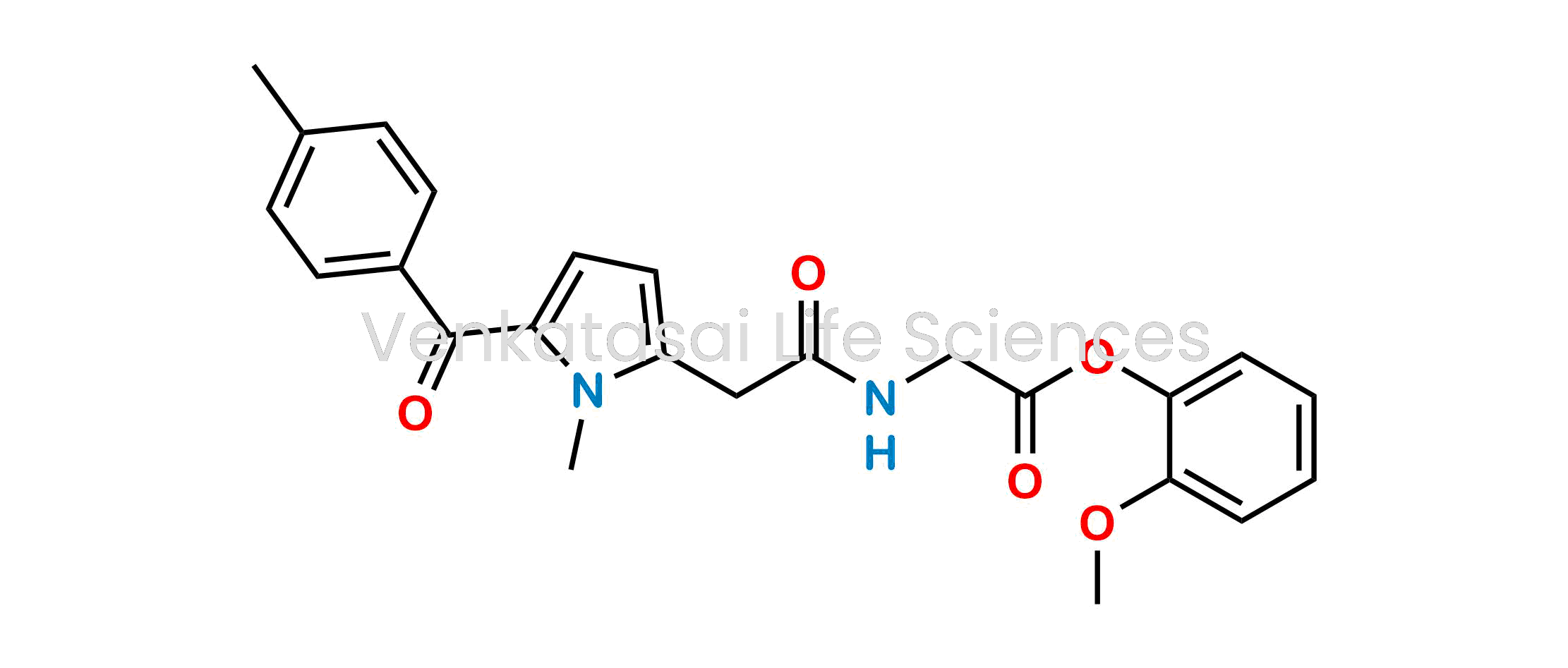 2-Methoxyphenyl (2-(1-methyl-5-(4-methylbenzoyl)-1H-pyrrol-2-yl)acetyl)glycinate