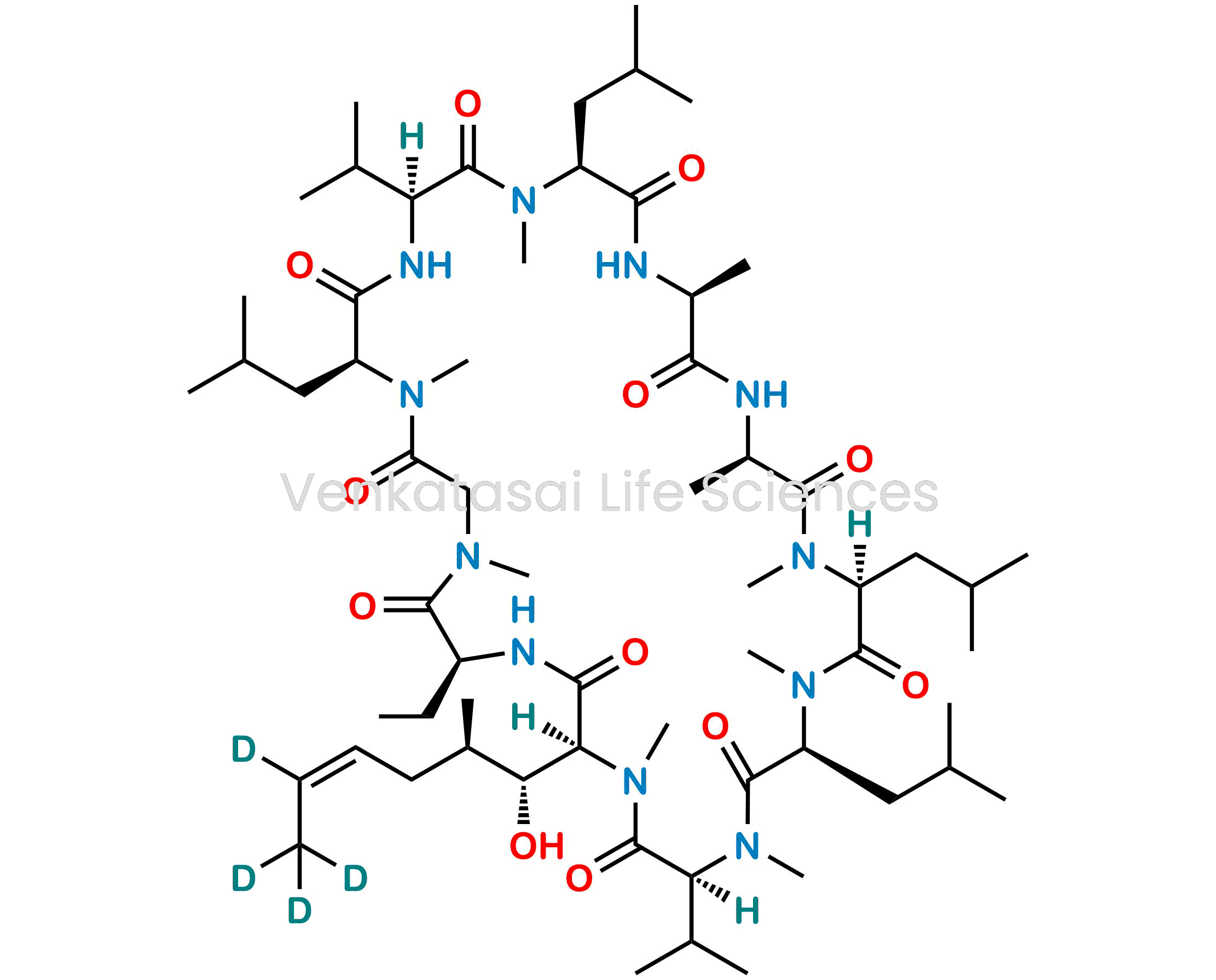 (3S,6S,9S,12R,15S,18S,21S,24S,30S,33S)-30-ethyl-33-((1R,2R,E)-1-hydroxy-2-methylhex-4-en-1-yl)-6,9,18,24-tetraisobutyl-3,21-diisopropyl-1,4,7,10,12,15,19,25,28-nonamethyl-1,4,7,10,13,16,19,22,25,28,31-undecaazacyclotritriacontan-2,5,8,11,14,17,20,23,26,29