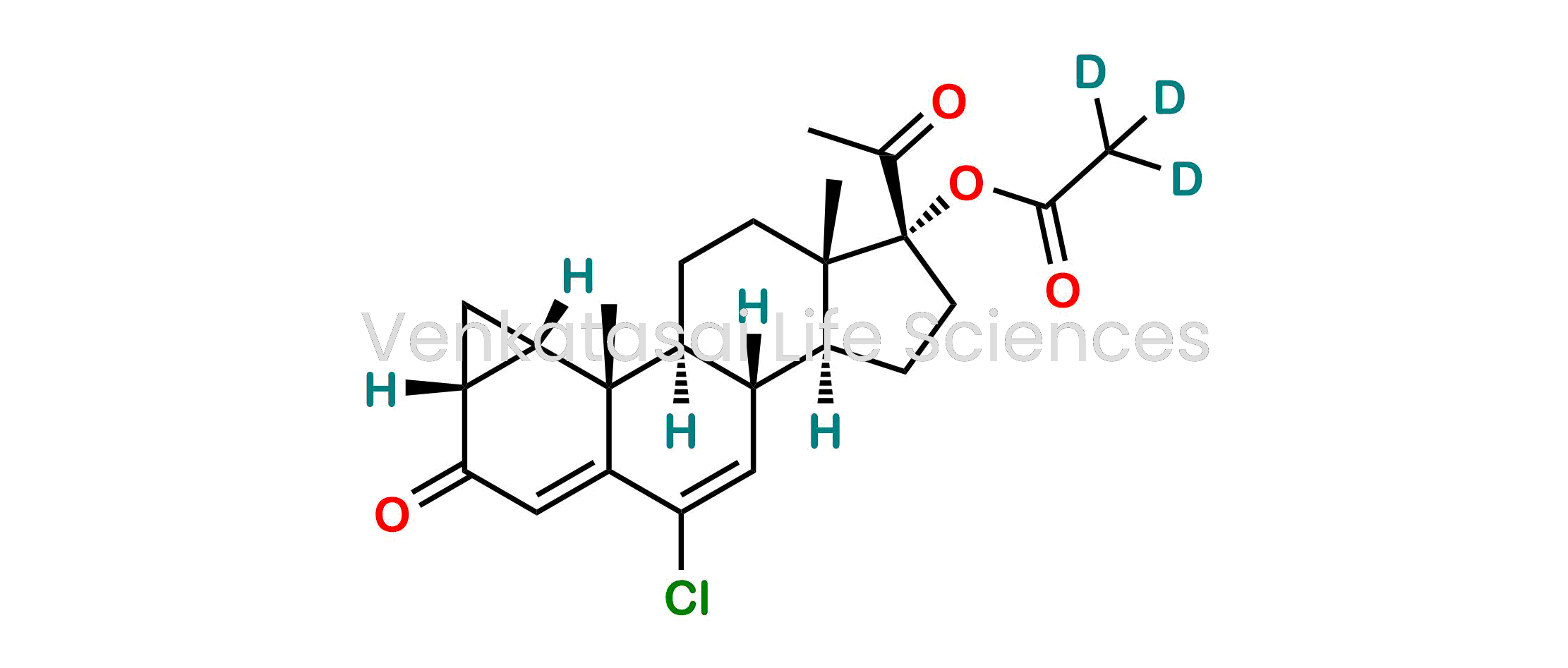 (2aR,3aS,3bS,3cS,5aS,6R,8aS,8bR)-6-Acetyl-10-chloro-3b,5a-dimethyl-2-oxo-2,2a,3,3a,3b,3c,4,5,5a,6,7,8,8a,8b-tetradecahydrocyclopenta[a]cyclopropa[g]phenanthren-6-yl acetate-d3