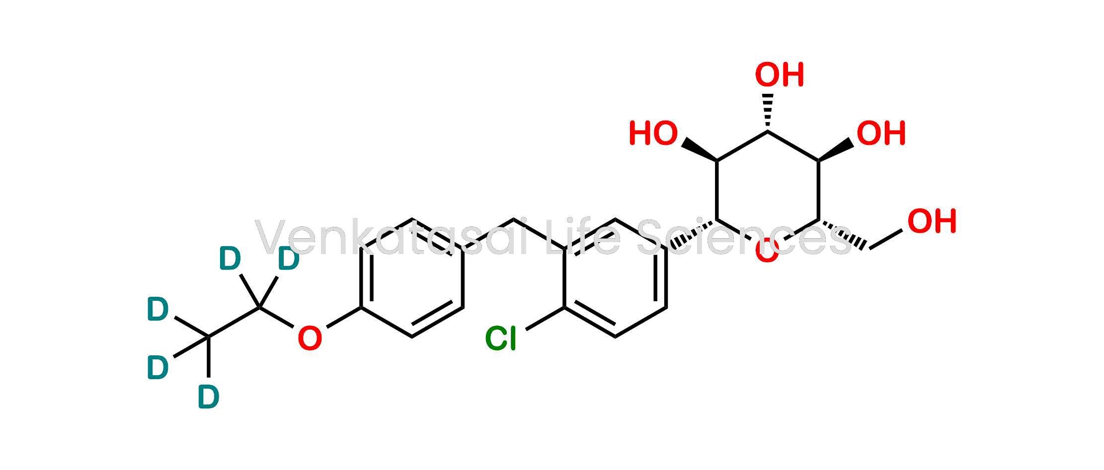 (2S,3R,4R,5S,6R)-2-(4-chloro-3-(4-(ethoxy-d5)benzyl)phenyl)-6-(hydroxymethyl)tetrahydro-2H-pyran-3,4,5-triol