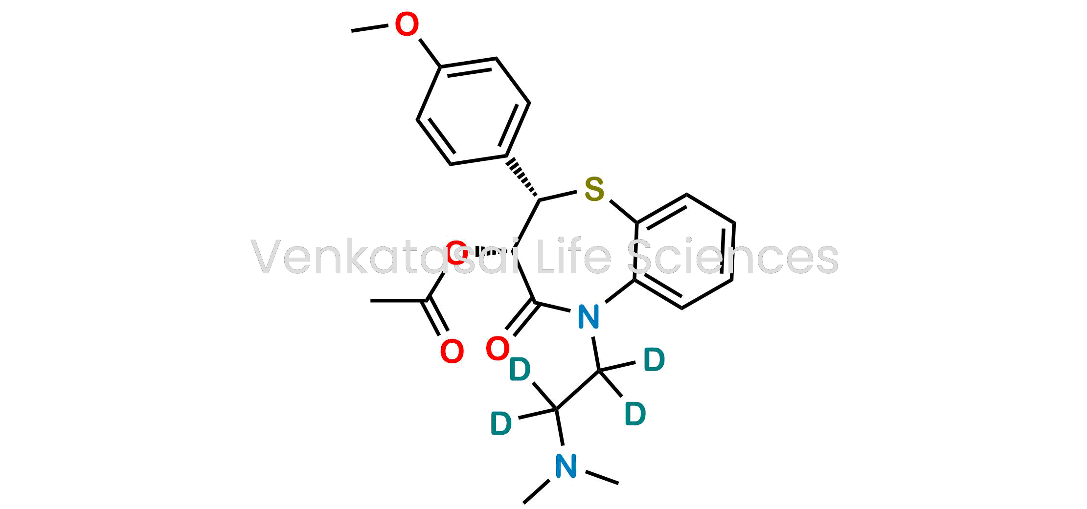(2S,3S)-5-(2-(Dimethylamino)ethyl-1,1,2,2-d4)-2-(4-methoxyphenyl)-4-oxo-2,3,4,5-tetrahydrobenzo[b][1,4]thiazepin-3-yl acetate