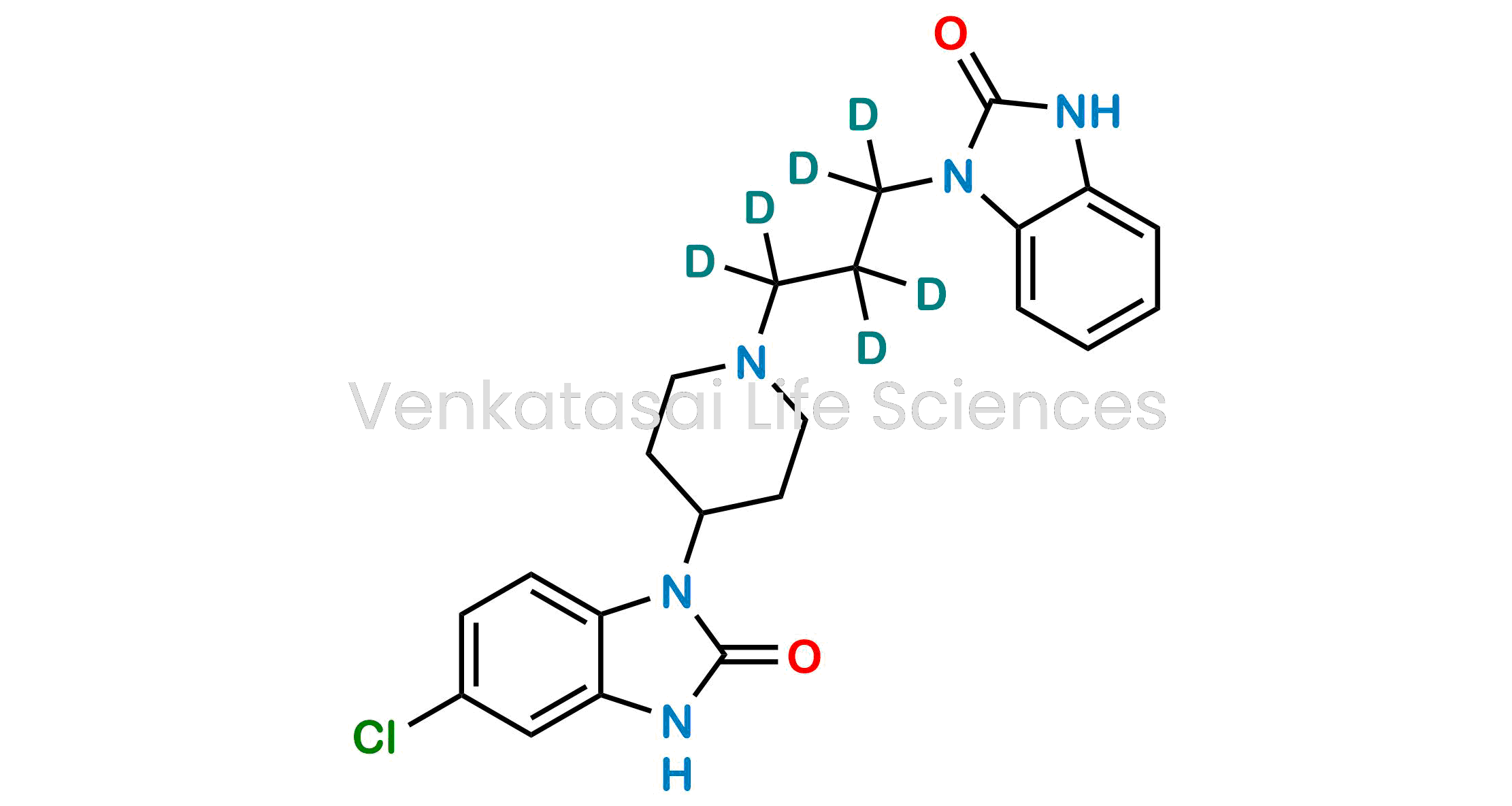 5-Chloro-1-(1-(3-(2-oxo-2,3-dihydro-1H-benzo[d]imidazol-1-yl)propyl-1,1,2,2,3,3-d6)piperidin-4-yl)-1,3-dihydro-2H-benzo[d]imidazol-2-one