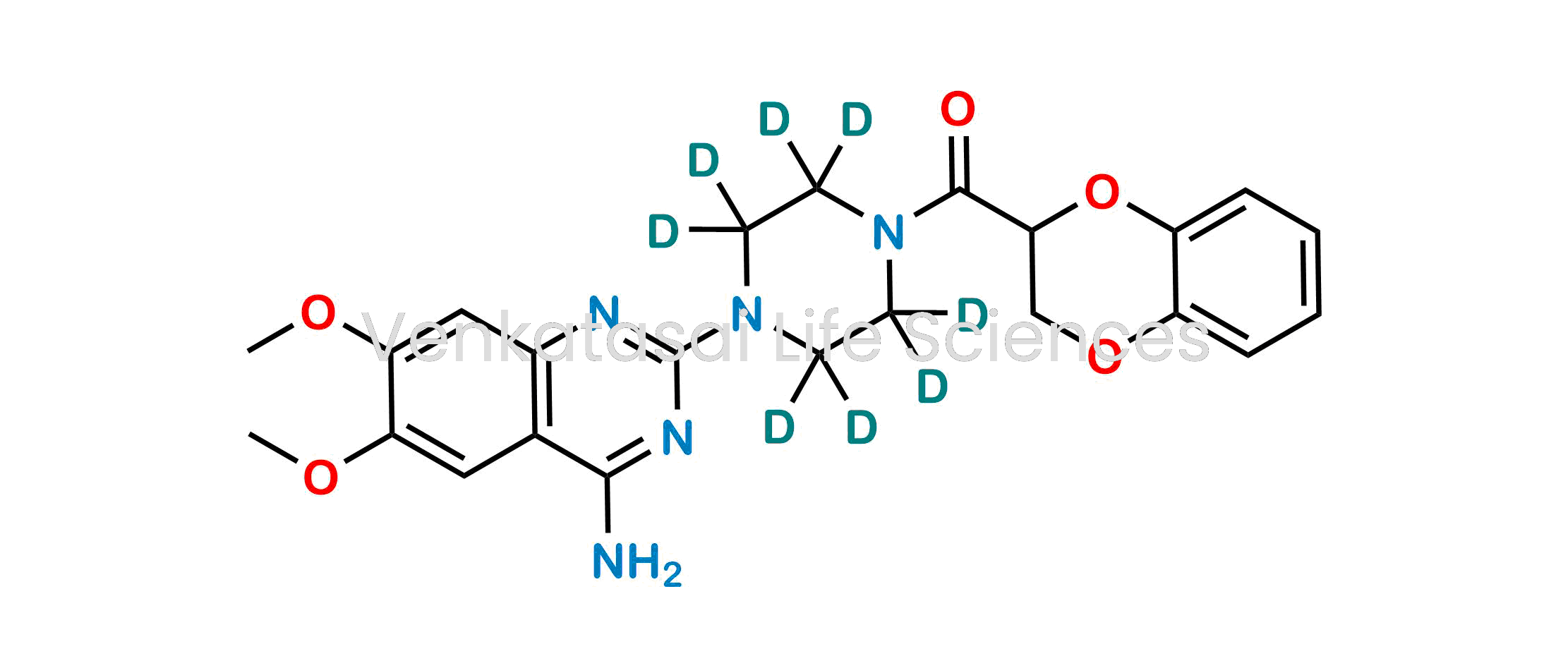 (4-(4-amino-6,7-dimethoxyquinazolin-2-yl)piperazin-1-yl-2,2,3,3,5,5,6,6-d8)(2,3-dihydrobenzo[b][1,4]dioxin-2-yl)methanone