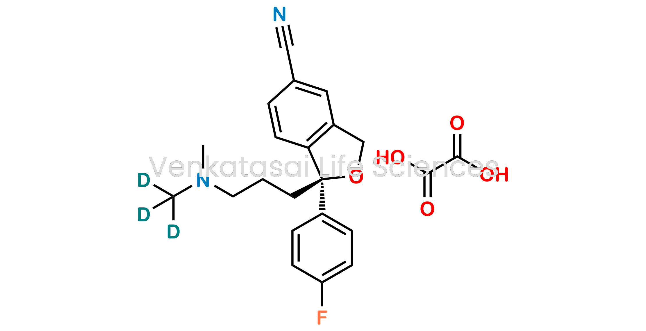 (R)-1-(4-Fluorophenyl)-1-(3-(methyl(methyl-d3)amino)propyl)-1,3-dihydroisobenzofuran-5-carbonitrile oxalate