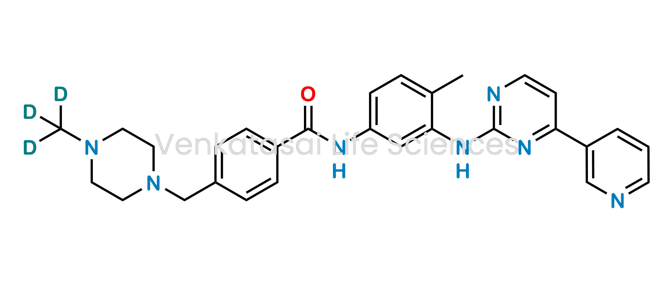 N-(4-Methyl-3-((4-(pyridin-3-yl)pyrimidin-2-yl)amino)phenyl)-4-((4-(methyl-d3)piperazin-1-yl)methyl)benzamide