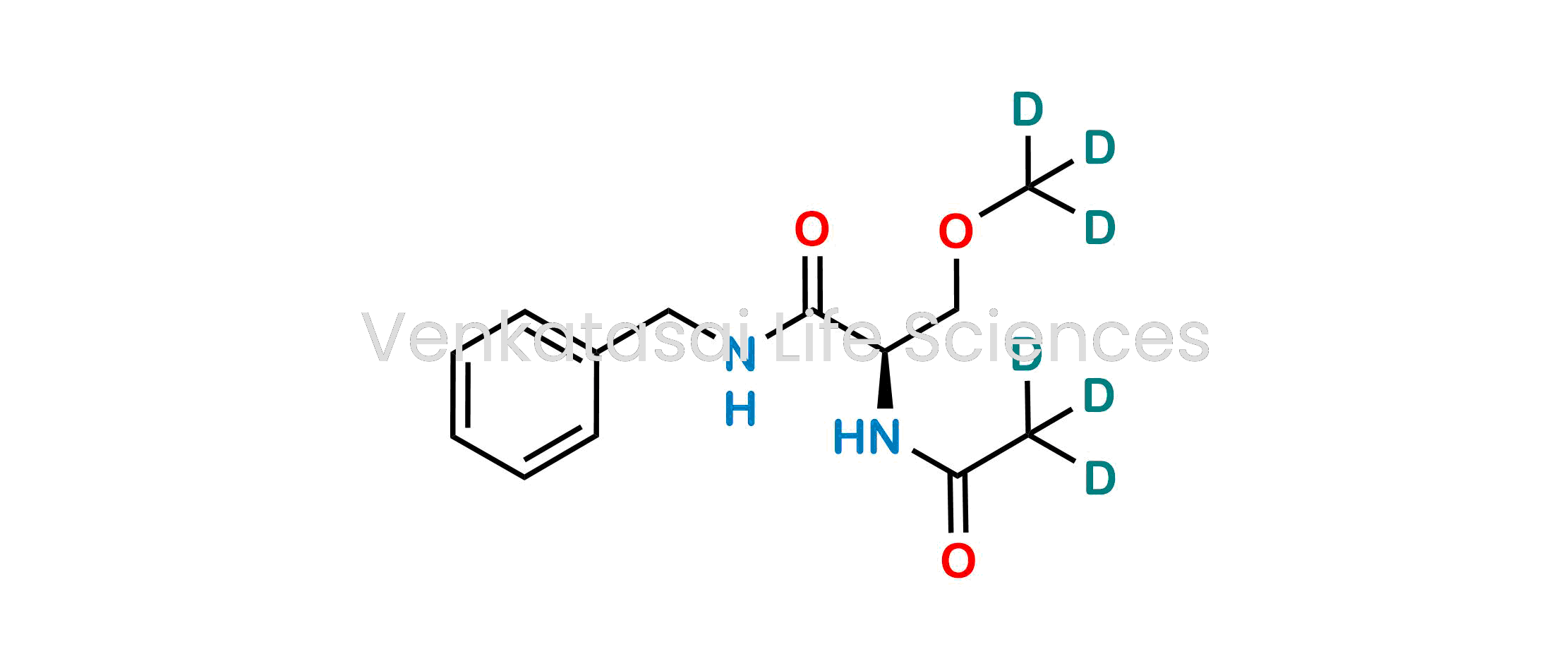 (R)-2-(Acetamido-2,2,2-d3)-N-benzyl-3-(methoxy-d3)propanamide