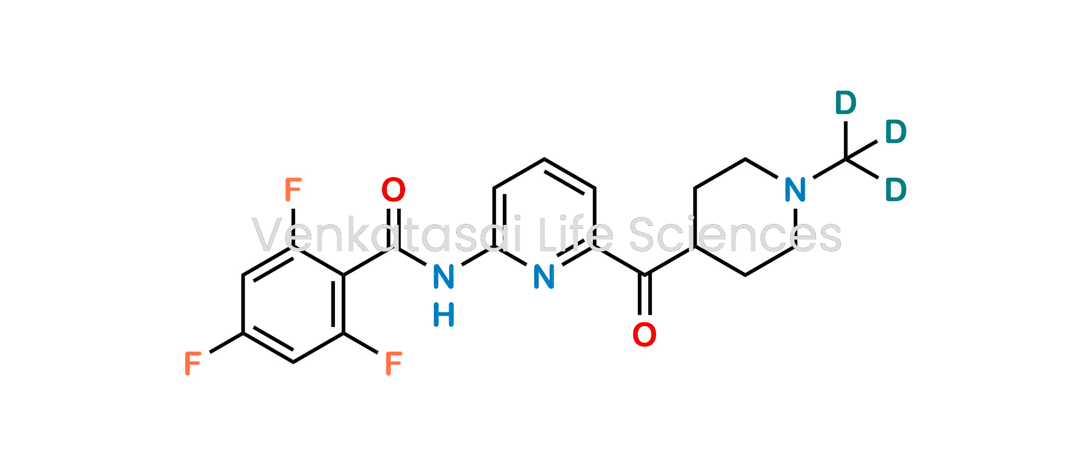 2,4,6-trifluoro-N-(6-(1-(methyl-d3)piperidine-4-carbonyl)pyridin-2-yl)benzamide