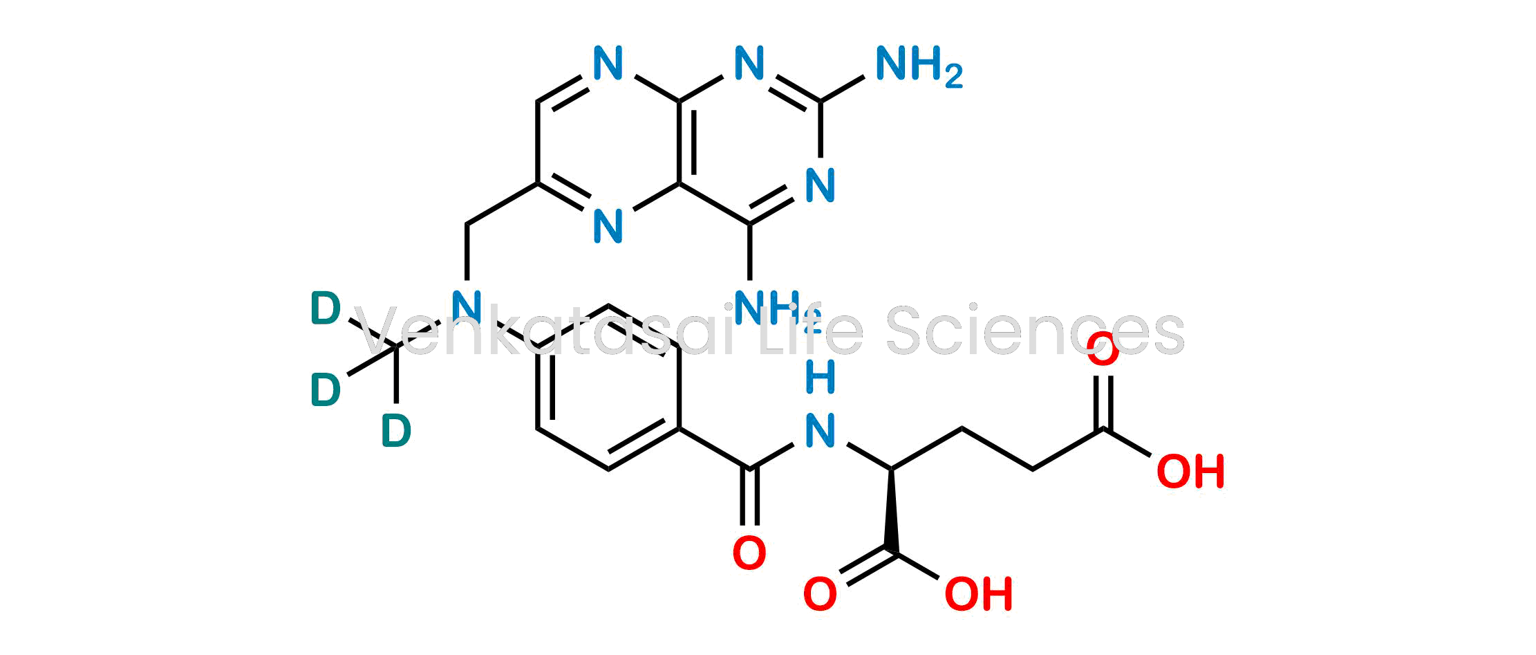 (4-(((2,4-diaminopteridin-6-yl)methyl)(methyl-d3)amino)benzoyl)-L-glutamic acid
