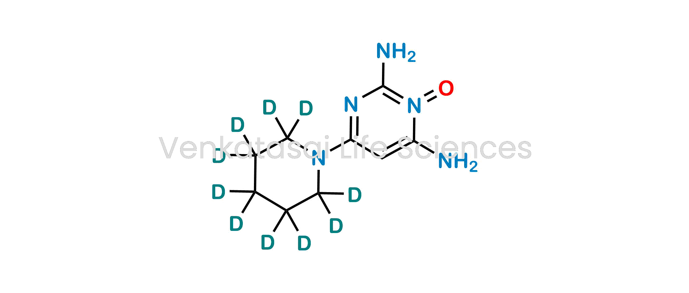 2,6-diamino-4-(piperidin-1-yl-d10)pyrimidine 1-oxide