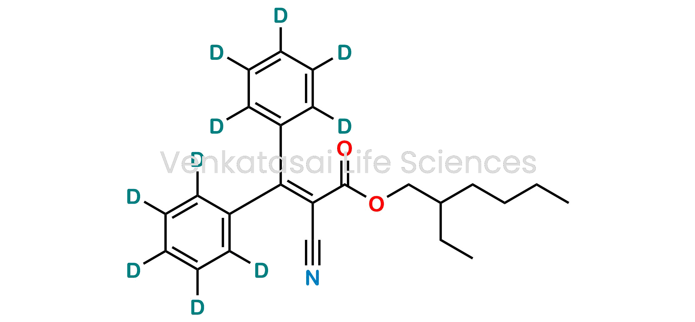 2-ethylhexyl 2-cyano-3,3-bis(2,3,4,5,6-pentadeuteriophenyl)prop-2-enoate