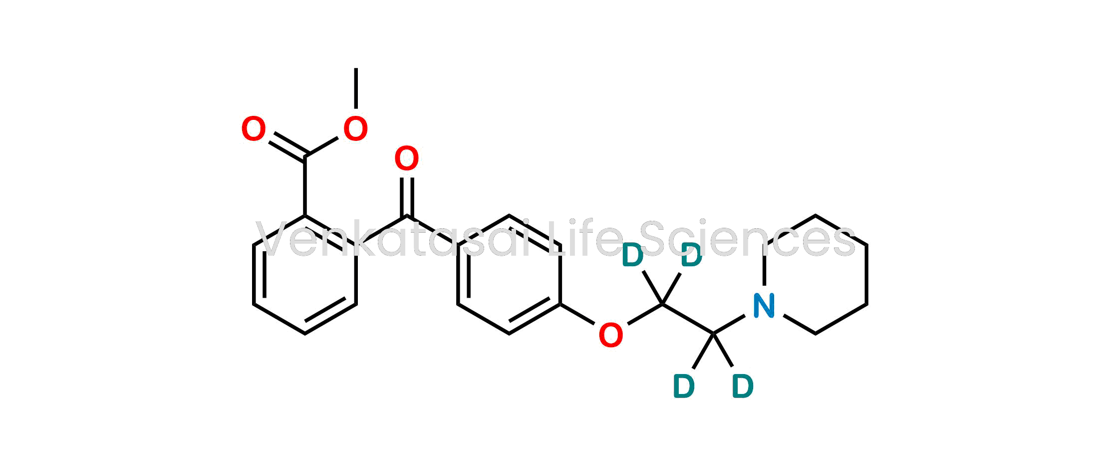 methyl 2-(4-(2-(piperidin-1-yl)ethoxy-1,1,2,2-d4)benzoyl)benzoate