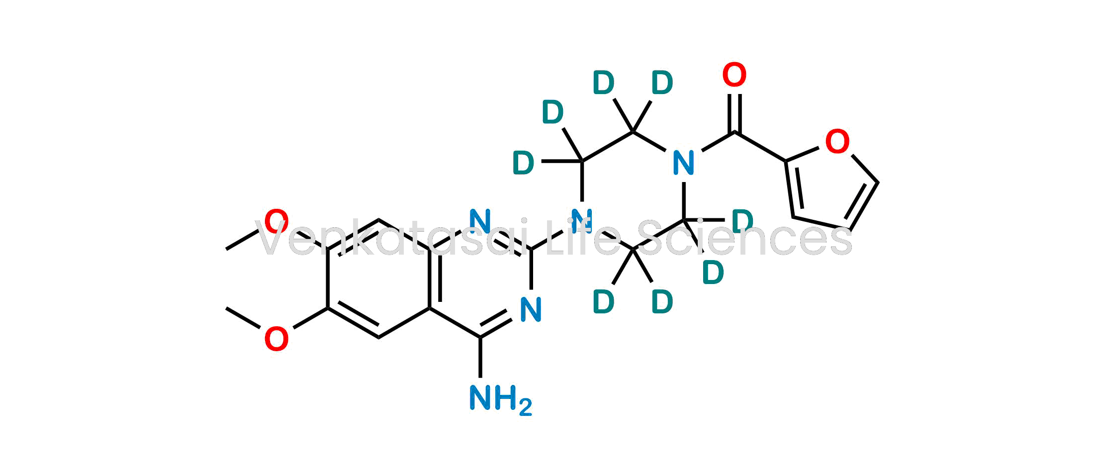 (4-(4-amino-6,7-dimethoxyquinazolin-2-yl)piperazin-1-yl-2,2,3,3,5,5,6,6-d8)(furan-2-yl)methanone