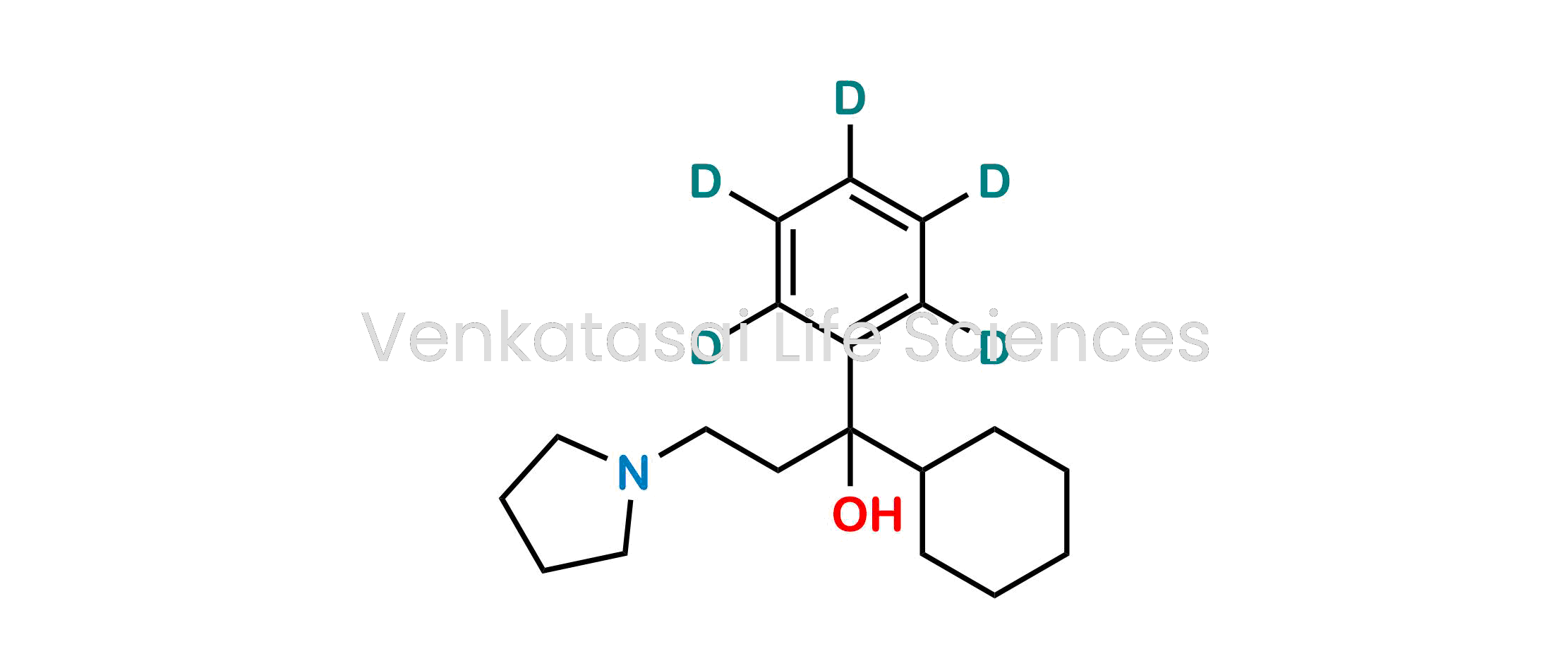 1-Cyclohexyl-1-(phenyl-d5)-3-(pyrrolidin-1-yl)propan-1-ol