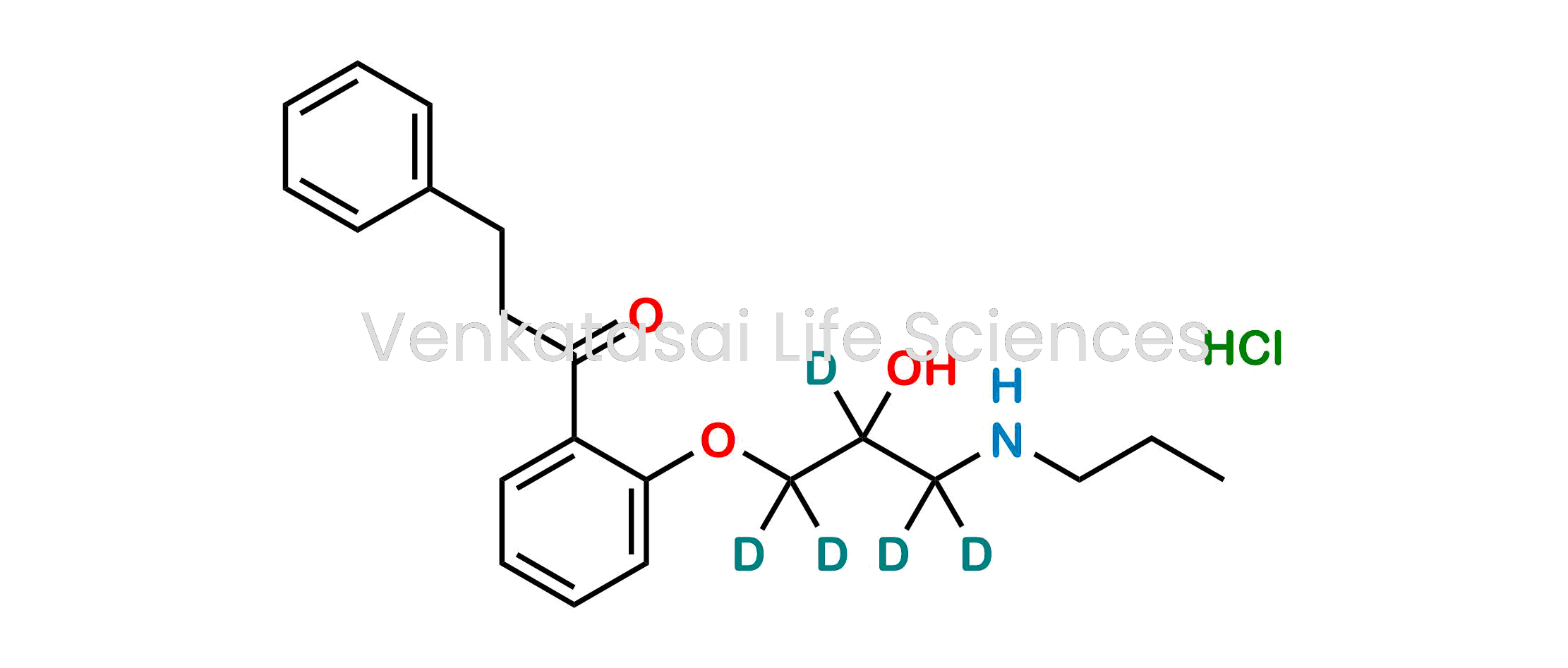 1-(2-(2-hydroxy-3-(propylamino)propoxy-1 | 1 | 2 | 3 | 3-d5)phenyl)-3-phenylpropan-1-one hydrochloride