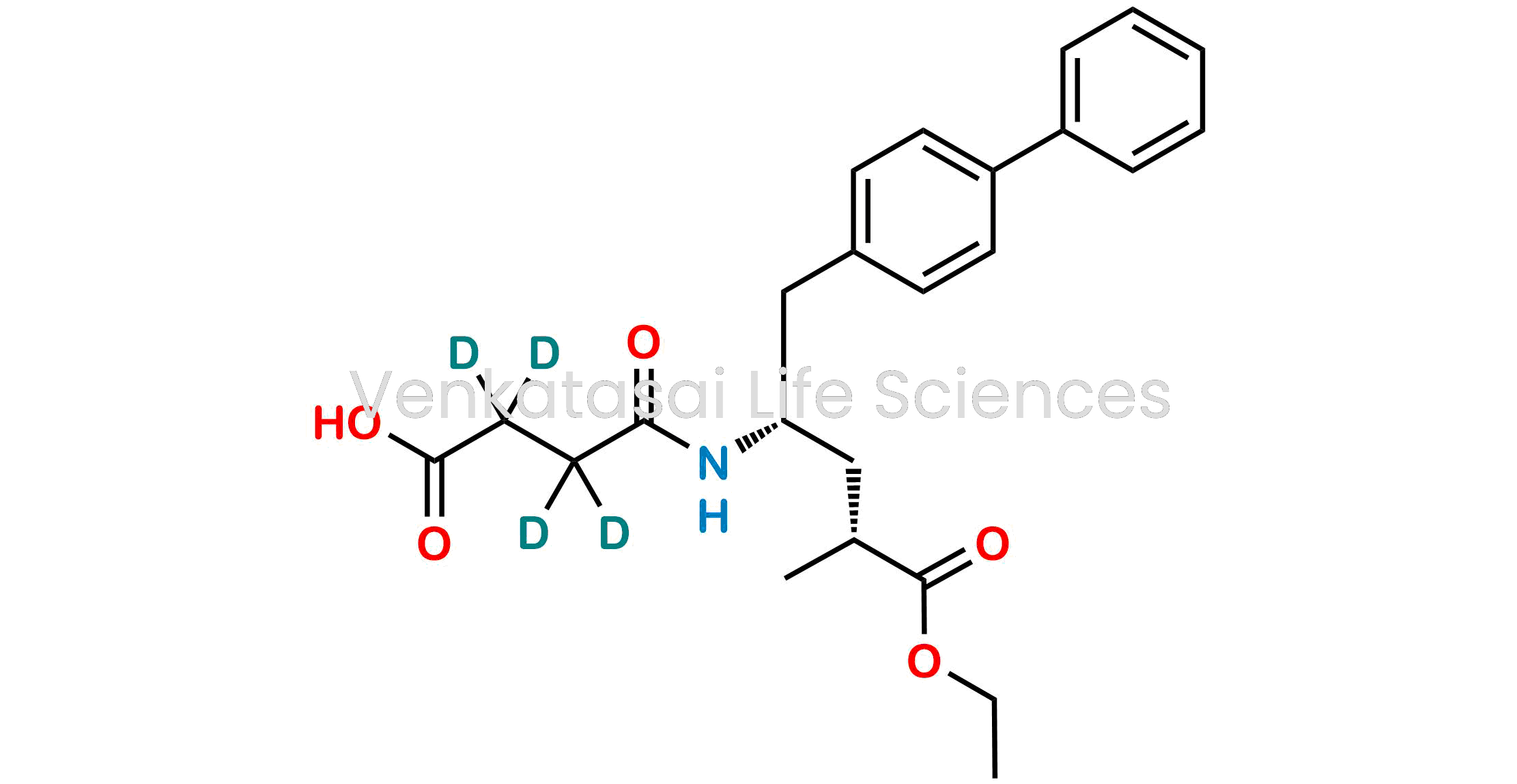 4-(((2S,4R)-1-([1,1'-Biphenyl]-4-yl)-5-ethoxy-4-methyl-5-oxopentan-2-yl)amino)-4-oxobutanoic-2,2,3,3-d4 acid