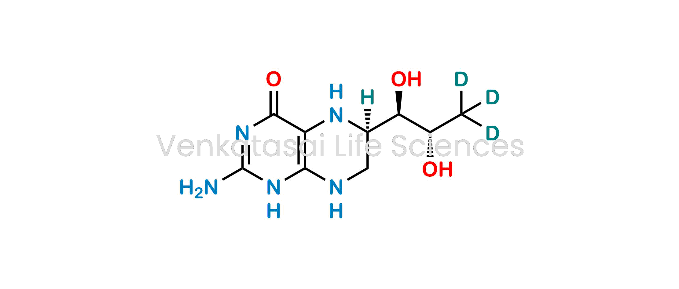 (R)-2-amino-6-((1R,2S)-1,2-dihydroxypropyl-3,3,3-d3)-5,6,7,8-tetrahydropteridin-4(1H)-one