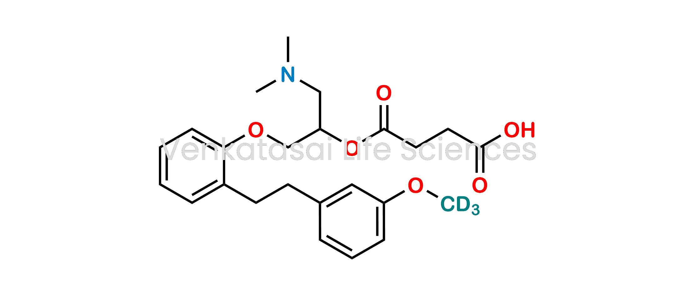 4-((1-(dimethylamino)-3-(2-(3-(methoxy-d3)phenethyl-d3)phenoxy)propan-2-yl)oxy)-4-oxobutanoic acid