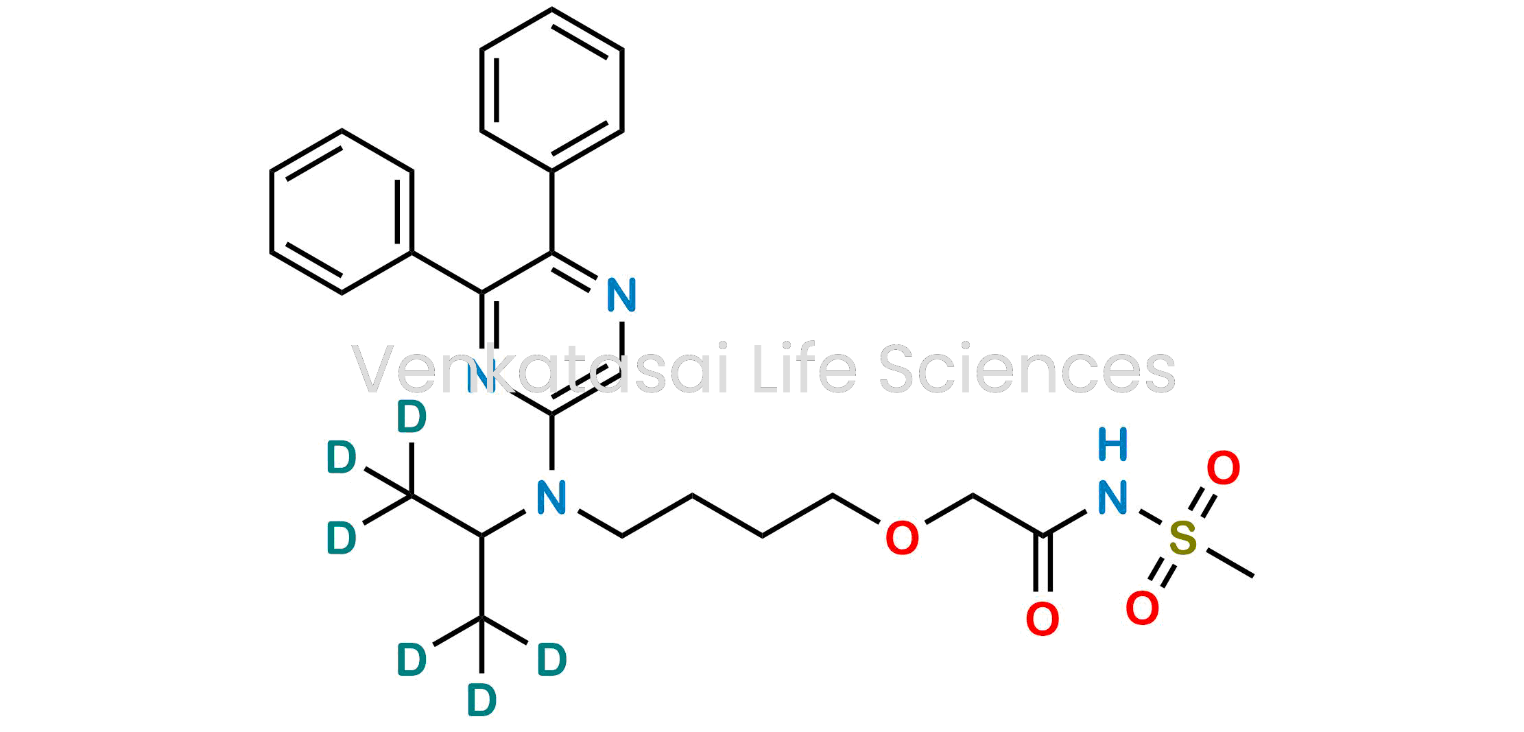2-(4-((5,6-Diphenylpyrazin-2-yl)(propan-2-yl-1,1,1,3,3,3-d6)amino)butoxy)-N-(methylsulfonyl)acetamide