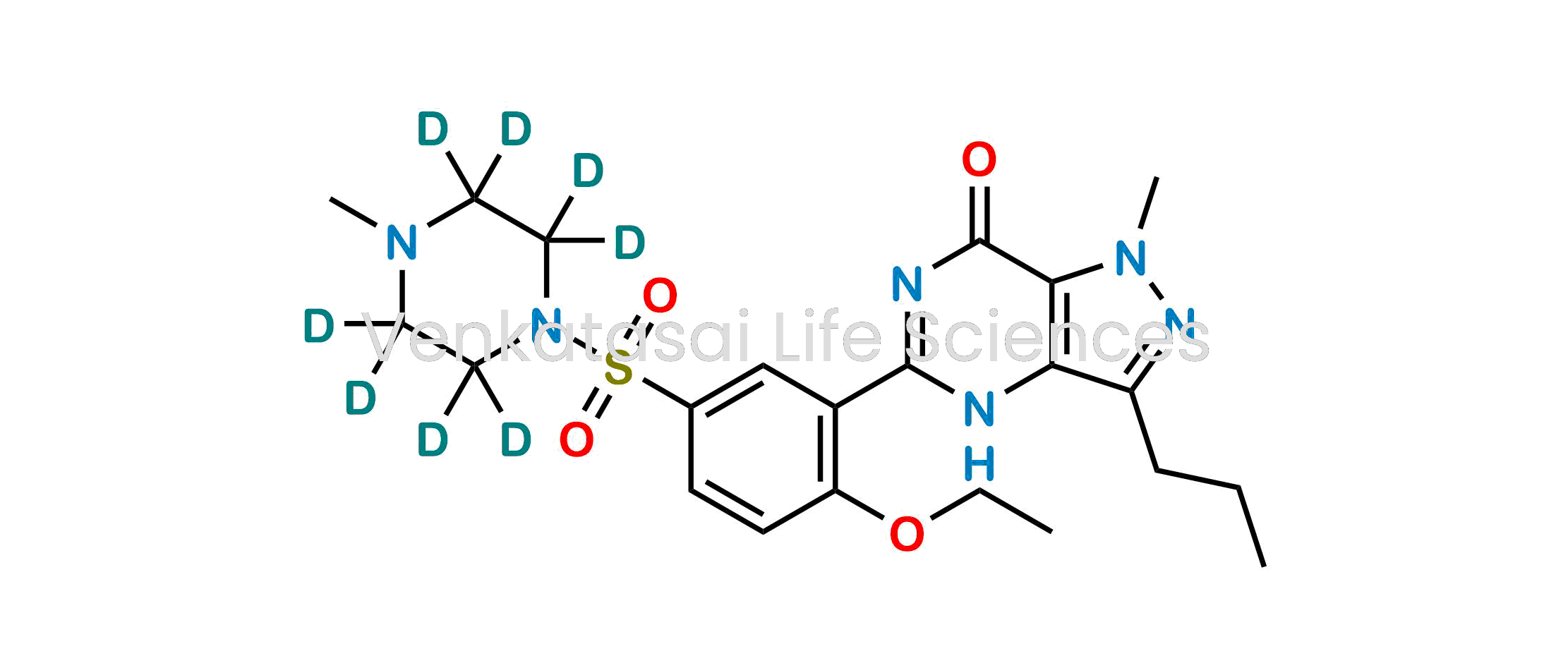 5-(2-Ethoxy-5-((4-methylpiperazin-1-yl-2,2,3,3,5,5,6,6-d8)sulfonyl)phenyl)-1-methyl-3-propyl-1,4-dihydro-7H-pyrazolo[4,3-d]pyrimidin-7-one