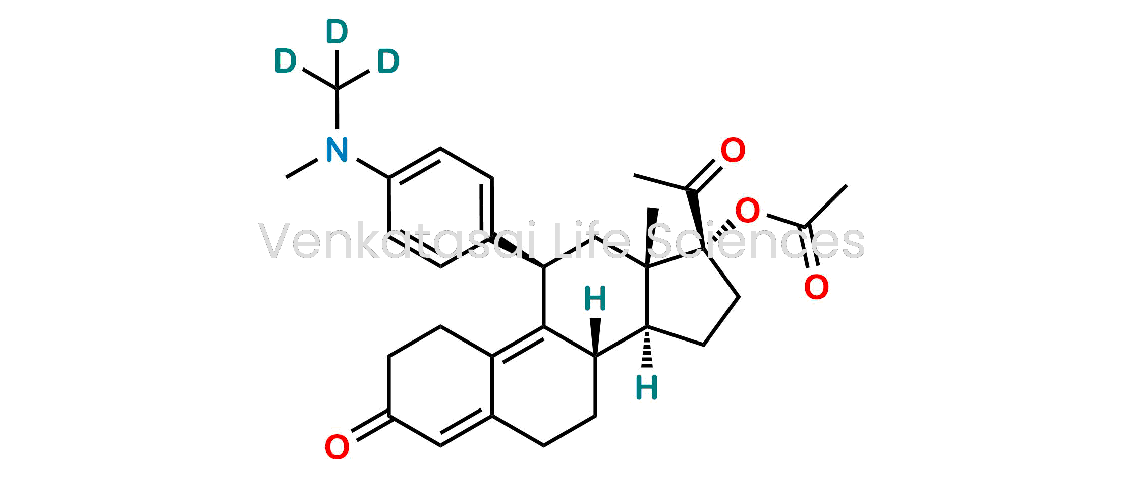 (11?)-17-(Acetyloxy)-11-[4-(dimethylamino)phenyl]-19-norpregna-4,9-diene-3,20-dione-d3