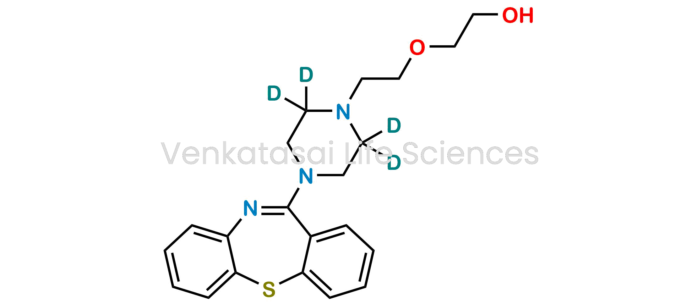 2-[2-(4-Dibenzo[b,f][1,4]thiazepin-11-yl-1-piperazinyl-2,2,6,6-d4)ethoxy]ethanol