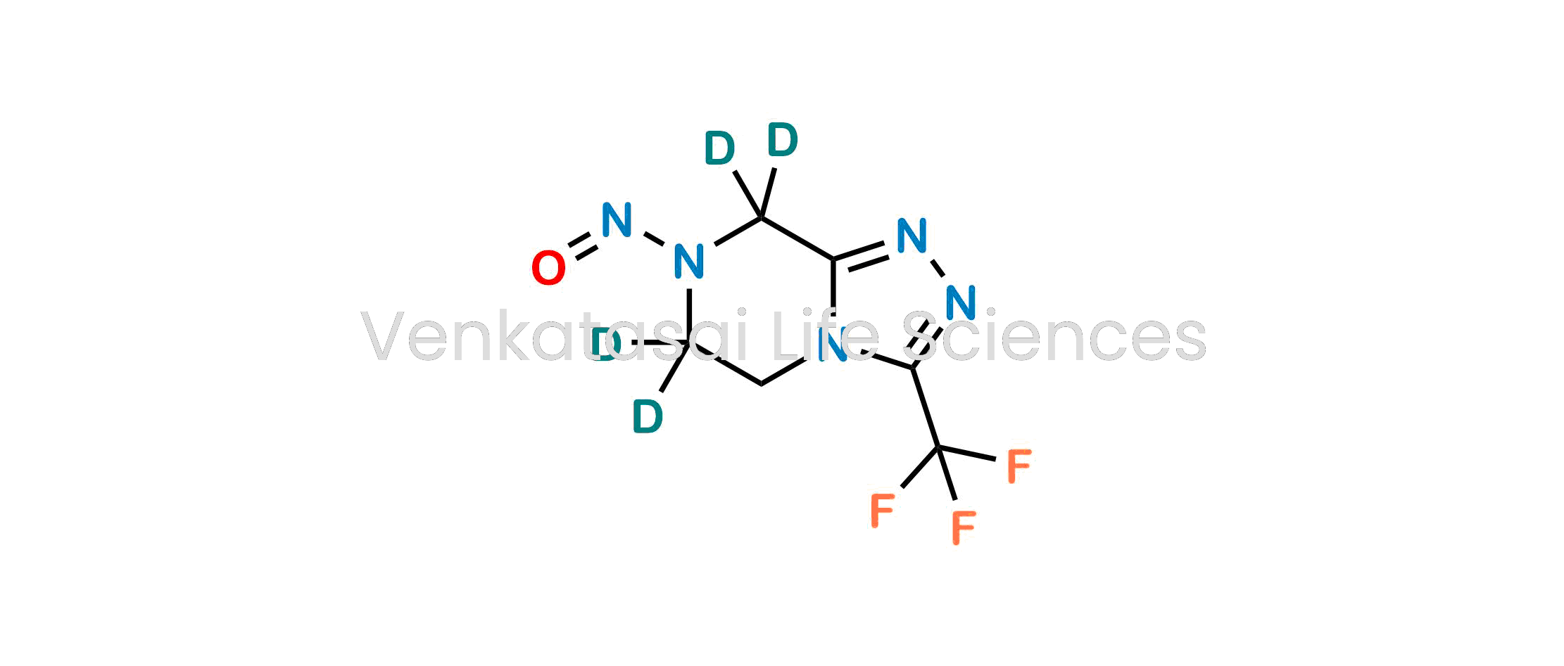 7-nitroso-3-(trifluoromethyl)-5,6,7,8-tetrahydro-[1,2,4]triazolo[4,3-a]pyrazine-6,6,8,8-d4