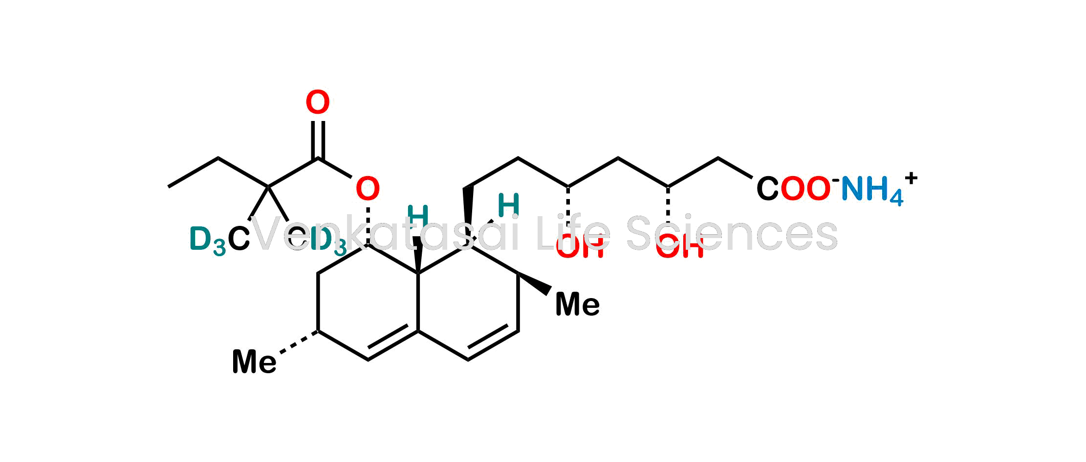 (?R,?R,1S,2S,6R,8S,8aR)-8-[2,2-(Dimethyl-d6)-1-oxobutoxy]-1,2,6,7,8,8a-hexahydro-?,?-dihydroxy-2,6-dimethyl-1-naphthaleneheptanoic Acid Ammonium Salt