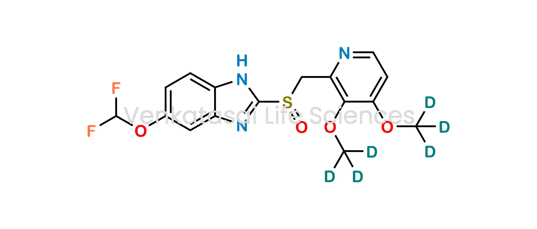 2-(((3,4-Bis(methoxy-d3)pyridin-2-yl)methyl)sulfinyl)-5-(difluoromethoxy)-1H-benzo[d]imidazole