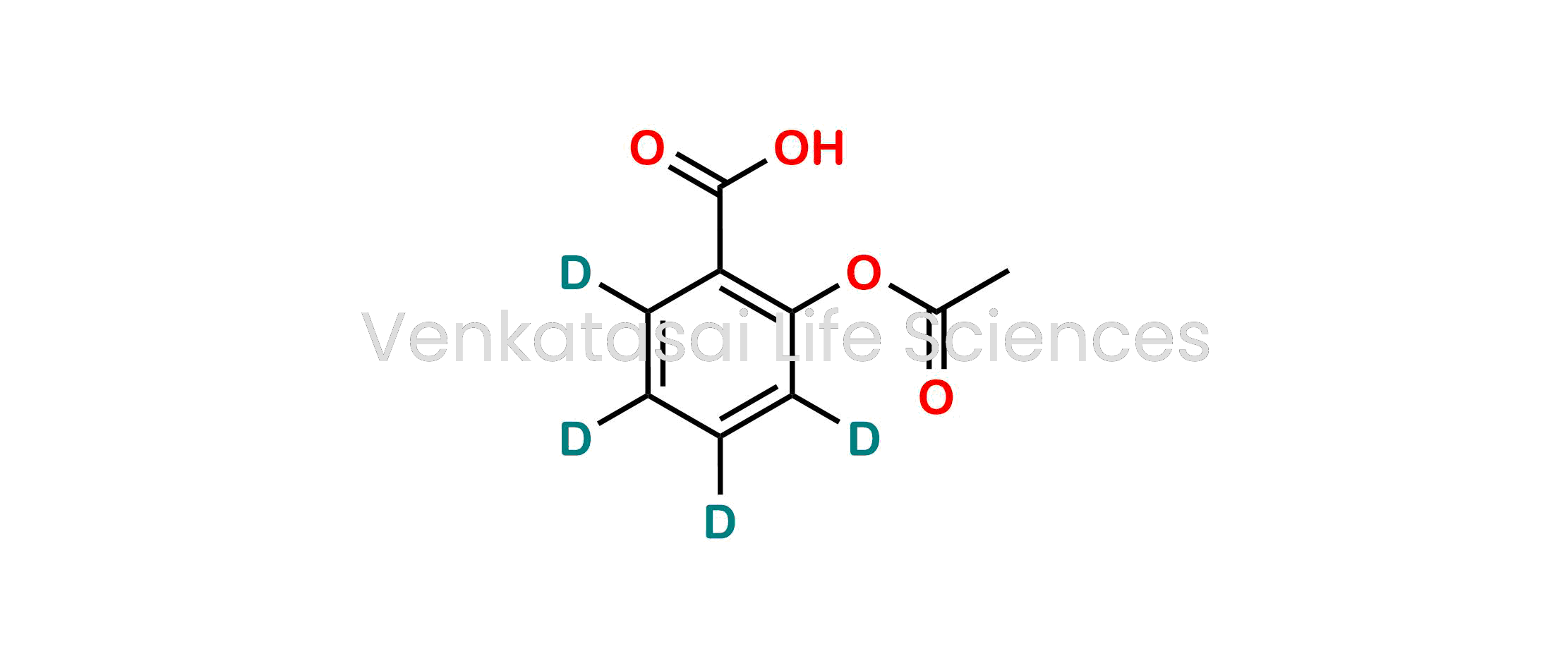 2-Acetoxybenzoic-3,4,5,6-d4 Acid; Acetylsalicylic Acid-d4; Acylpyrin-d4; Angettes-d4; Aspro-d4; Aspirin-d4;