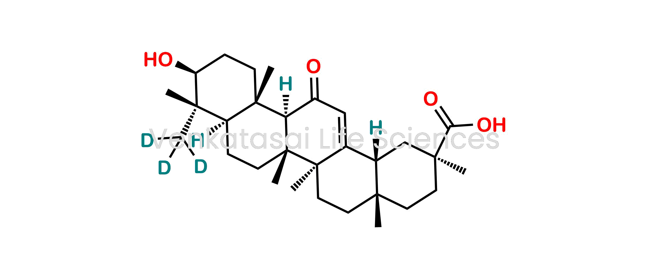 (3?,4?,20?)-3-Hydroxy-11-oxoolean-12-en-29-oic-23,23,23-d3?acid