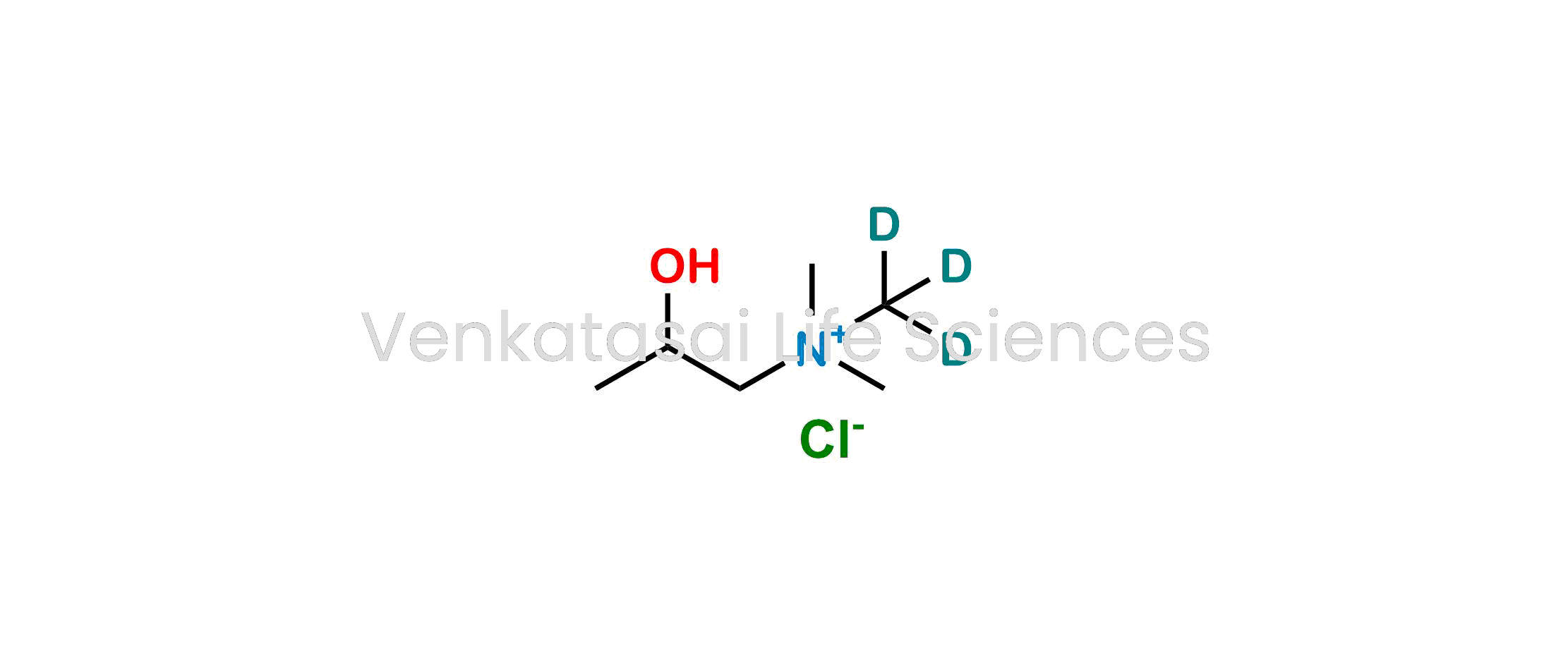 2-hydroxy-N,N-dimethyl-N-(methyl-d3)propan-1-aminium chloride