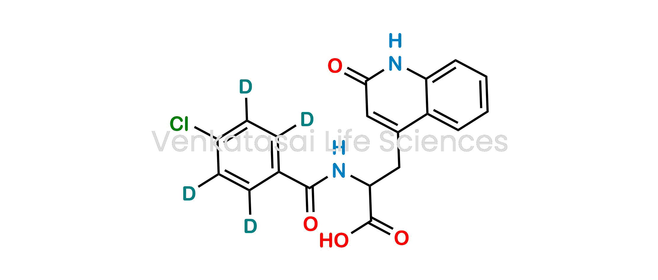 ?-[(4-Chlorobenzoyl-d4)-amino]-1,2-dihydro-2-oxo-4-quinolinepropanoic Acid