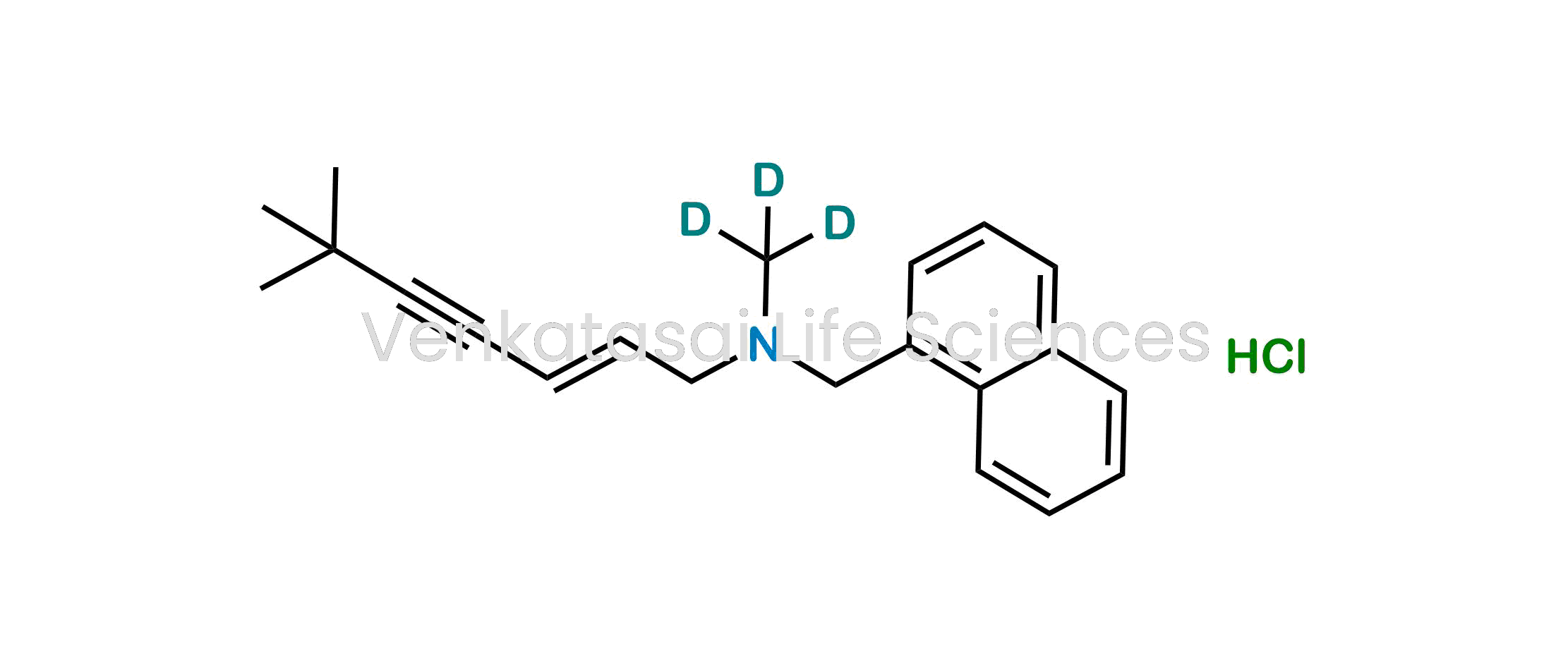 (E)-6,6-Dimethyl-N-(methyl-d3)-N-(naphthalen-1-ylmethyl)hept-2-en-4-yn-1-amine hydrochloride