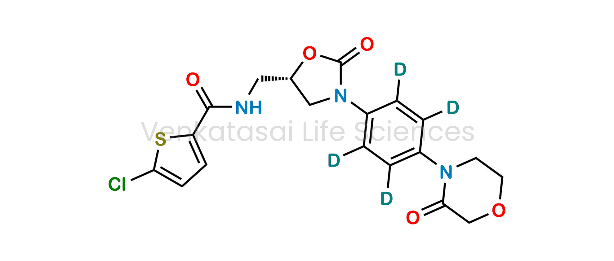5-Chloro-N-[[(5S)-2-oxo-3-[4-(3-oxo-4-morpholinyl)phenyl-d4]-5-oxazolidinyl]methyl]-2-thiophenecarboxamide