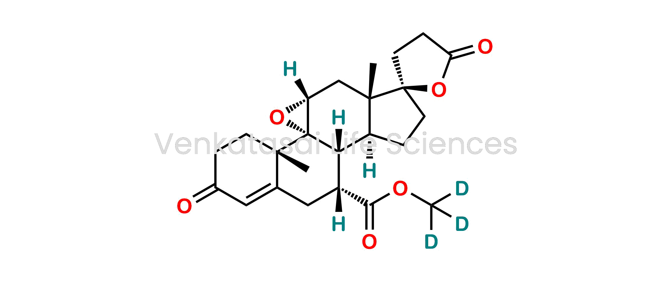 Methyl-d3 (4aS,4bR,5aR,6aS,7R,9aS,9bR,10R)-4a,6a-dimethyl-2,5'-dioxo-2,4,4a,4',5a,5',6,6a,8,9,9a,9b,10,11-tetradecahydro-3H,3'H-spiro[cyclopenta[1,2]phenanthro[4,4a-b]oxirene-7,2'-furan]-10-carboxylate