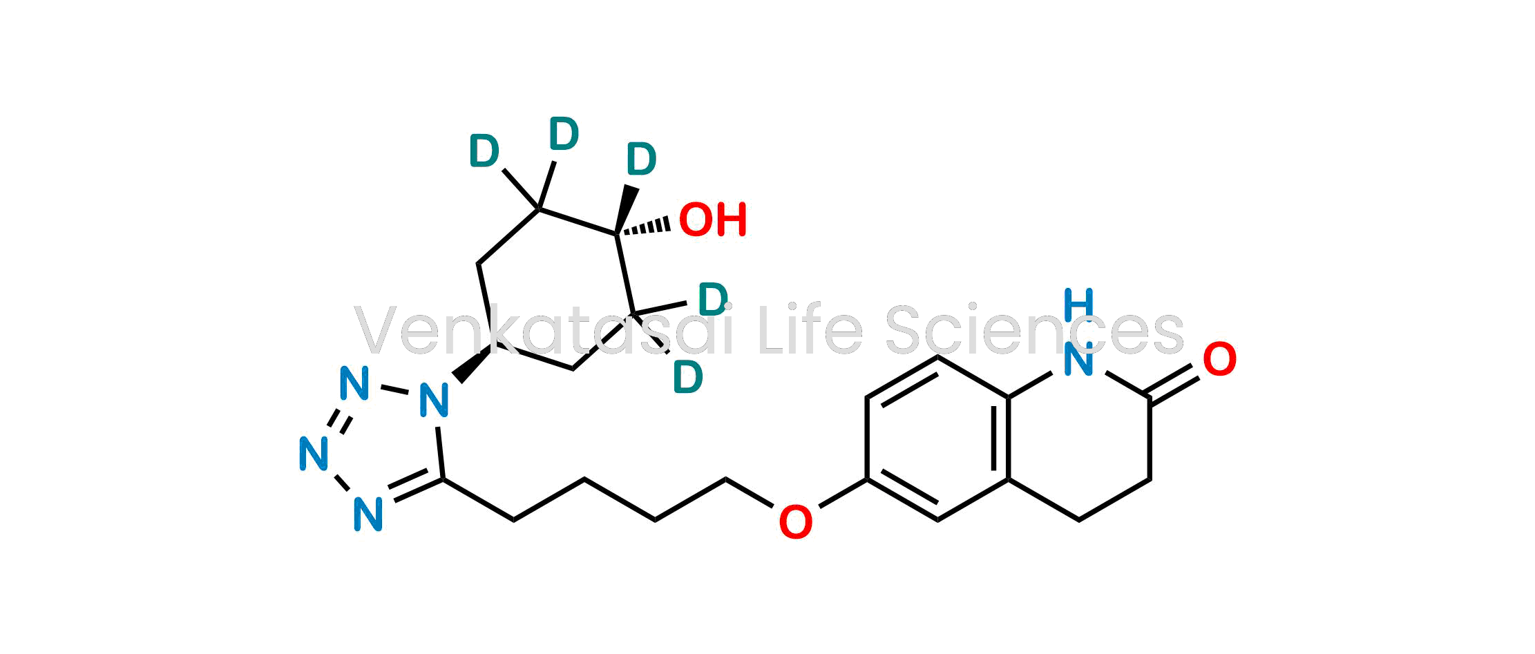 6-(4-(1-((1r,4r)-4-Hydroxycyclohexyl-3,3,4,5,5-d5)-1H-tetrazol-5-yl)butoxy)-3,4-dihydroquinolin-2(1H)-one